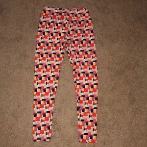 LulaRoe Geometrical print leggings, One size